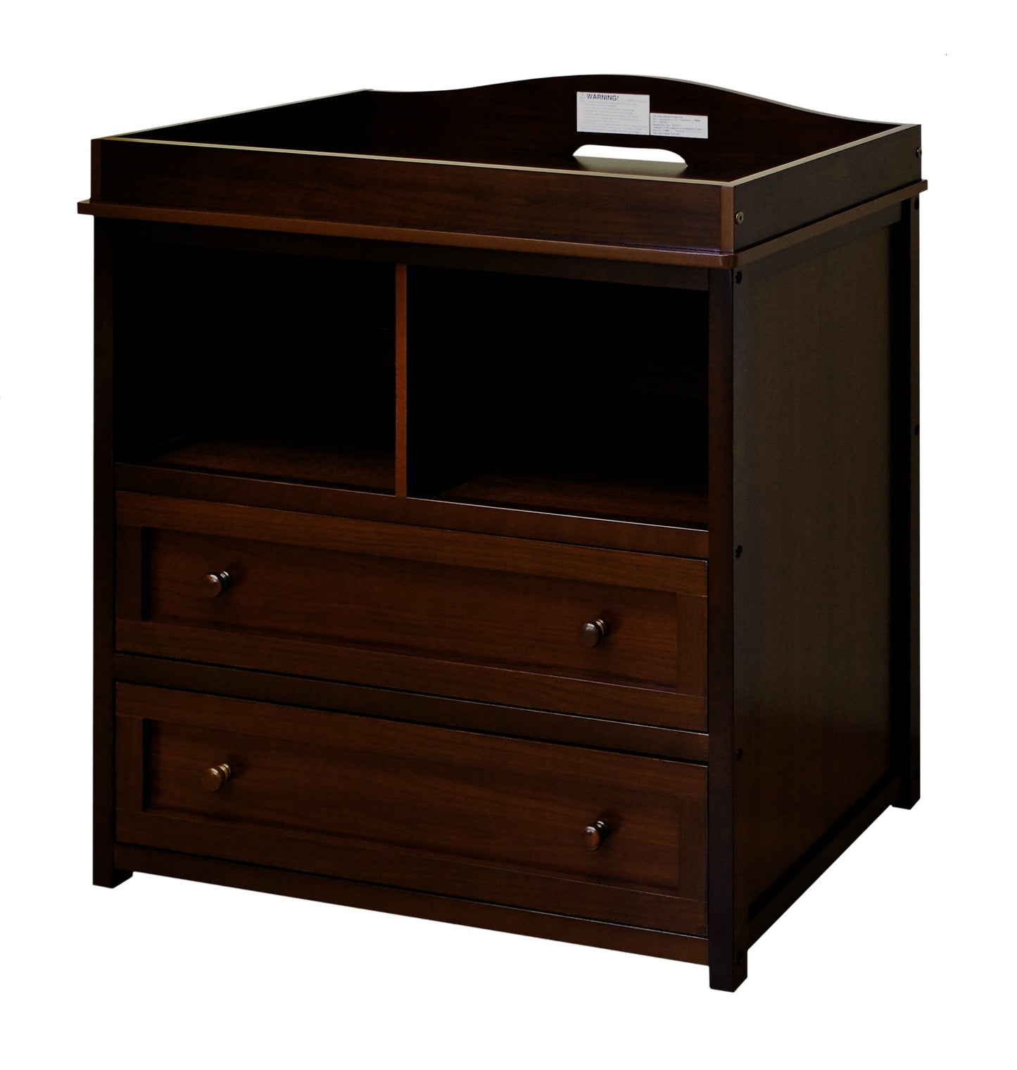 Leila 2-Drawer Changing Table, Espresso