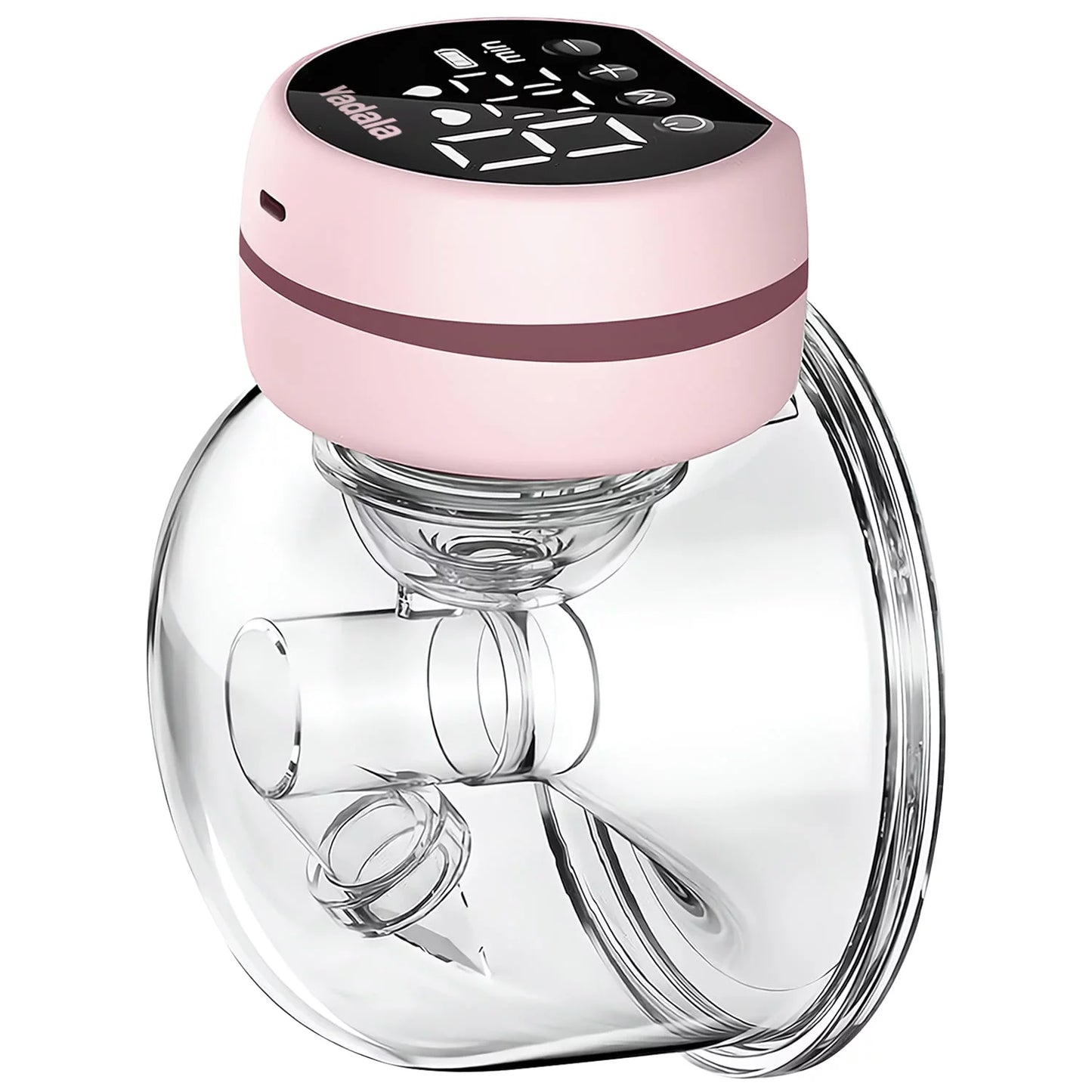 Electric Breast Pump, Wearable Hands-Free Breast Pumps with 3 Modes, 9 Levels, Pink