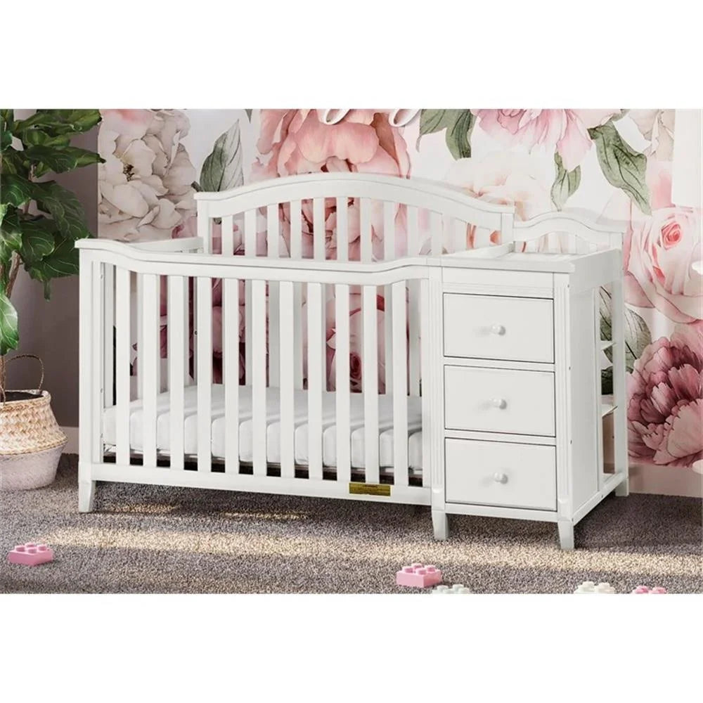 Kali II 4-In-1 Convertible Crib and Changer White
