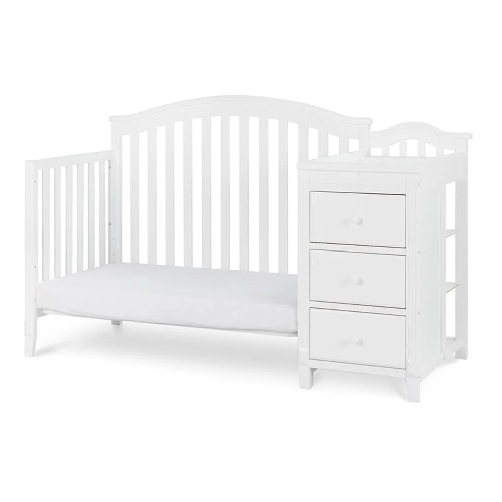 Kali II 4-In-1 Convertible Crib and Changer White