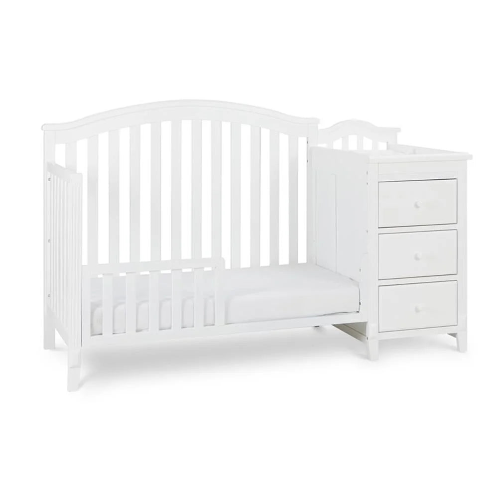 Kali II 4-In-1 Convertible Crib and Changer White