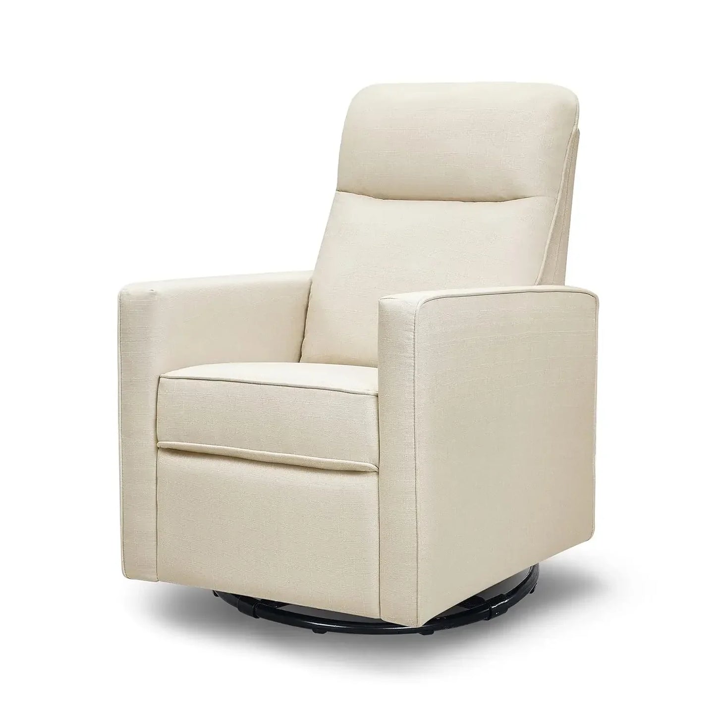 Polyester Pillow-Back Swivel Glider in Shadow Grey Certipur-Us Certified