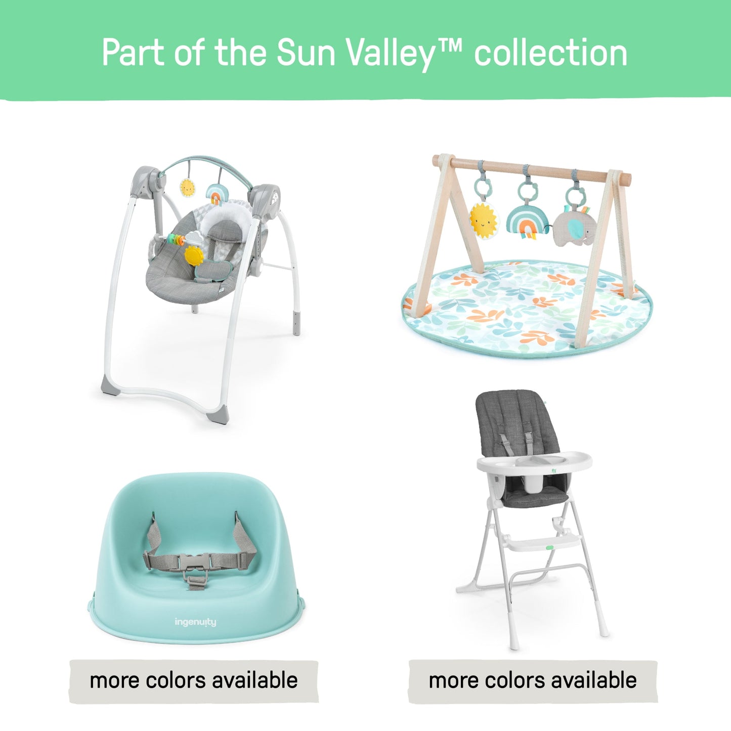 Ity by Sun Valley Compact Folding High Chair - for Ages 6 Months and Up, Unisex - Pink