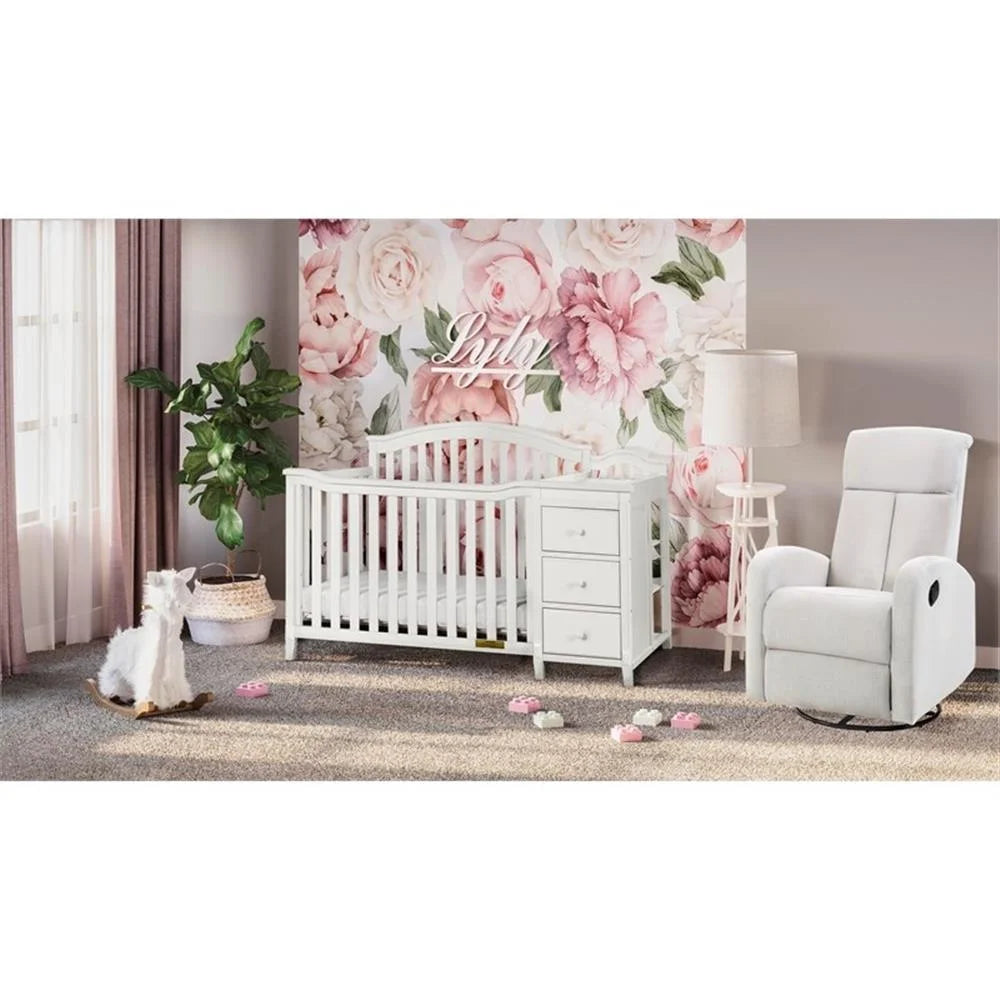 Kali II 4-In-1 Convertible Crib and Changer White