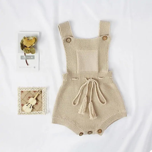 Knitted Romper for Toddler Girls