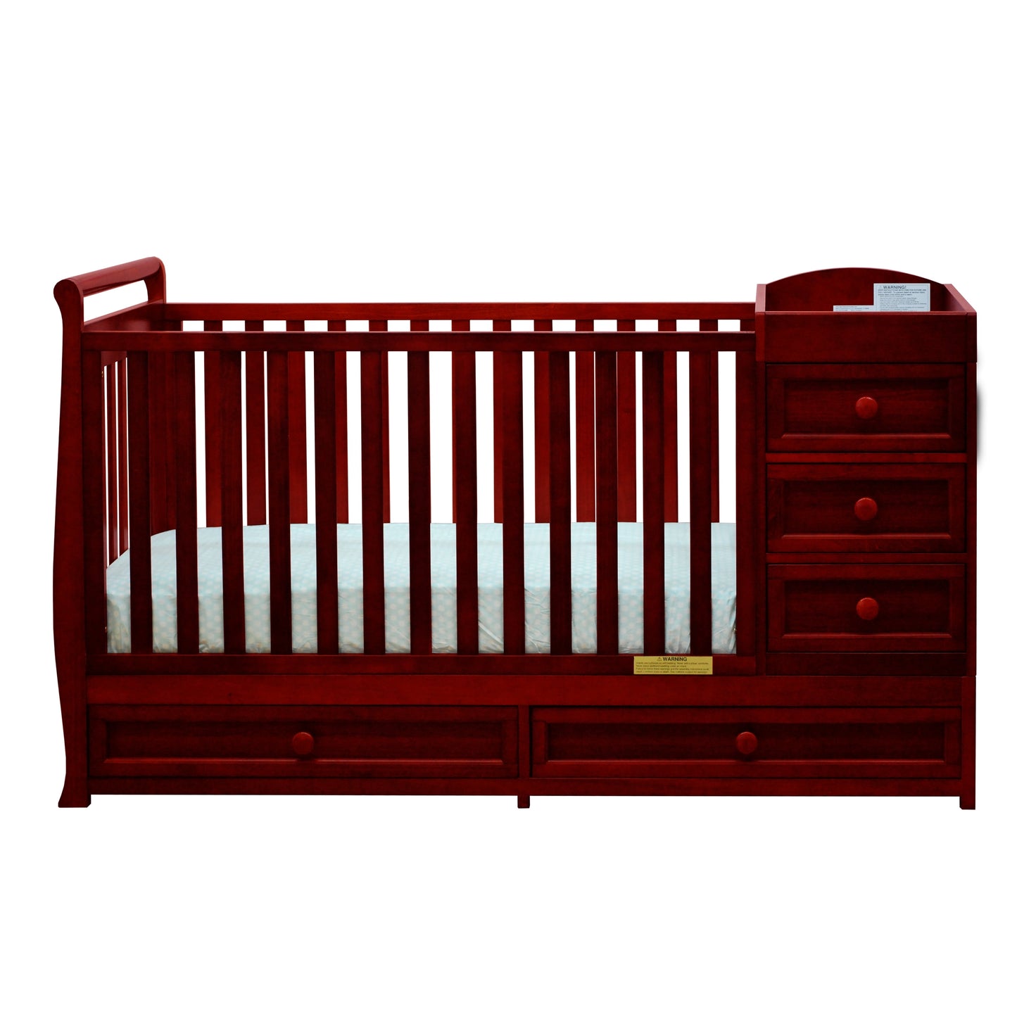 Athena Daphne 2 in 1 Convertible Crib in Cherry