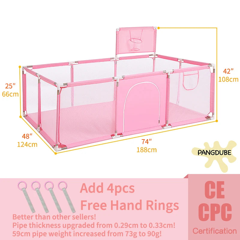 Baby Playpen for Children Playpen for Baby Playground Arena for Children Baby Ball Pool Park Kids Safety Fence Activity Play Pen