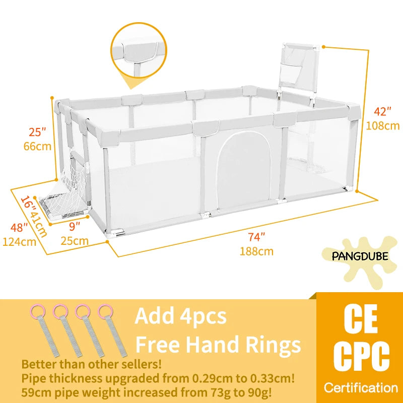 Baby Playpen for Children Playpen for Baby Playground Arena for Children Baby Ball Pool Park Kids Safety Fence Activity Play Pen