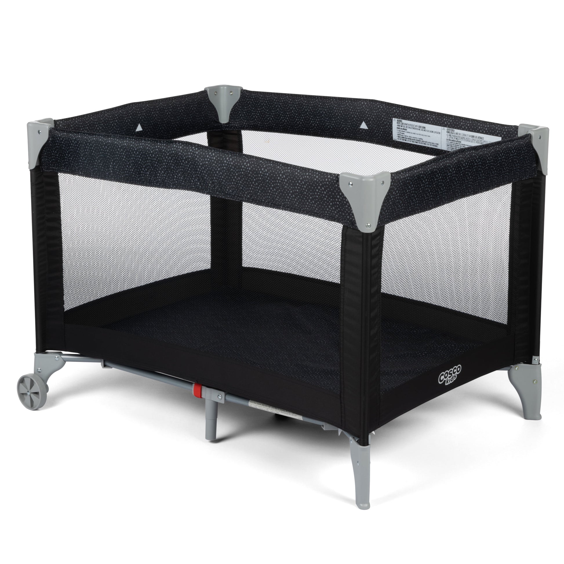 Funsport Portable Compact Baby Play Yard with Carry Bag, Noir Dot