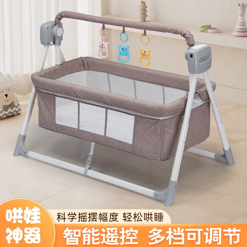 Automatic Baby Cradle - Soothing Bluetooth Sleeping Basket Swing