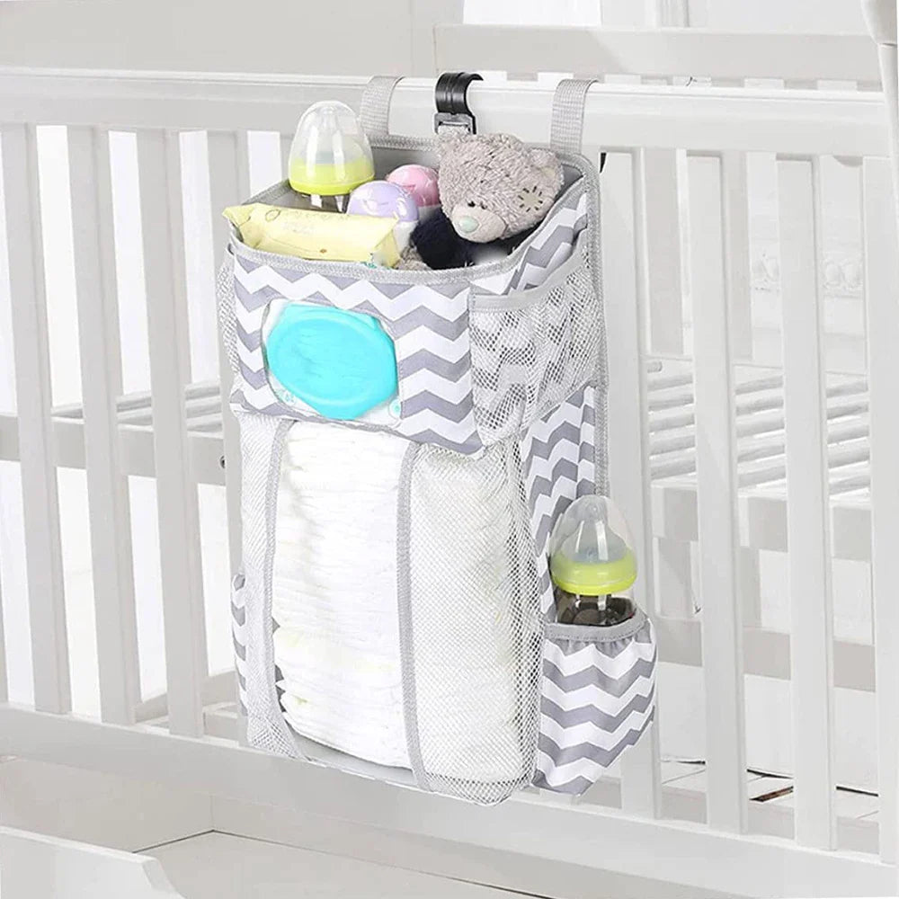 Hanging Diaper Caddy Organizer for Changing Table & Cribs