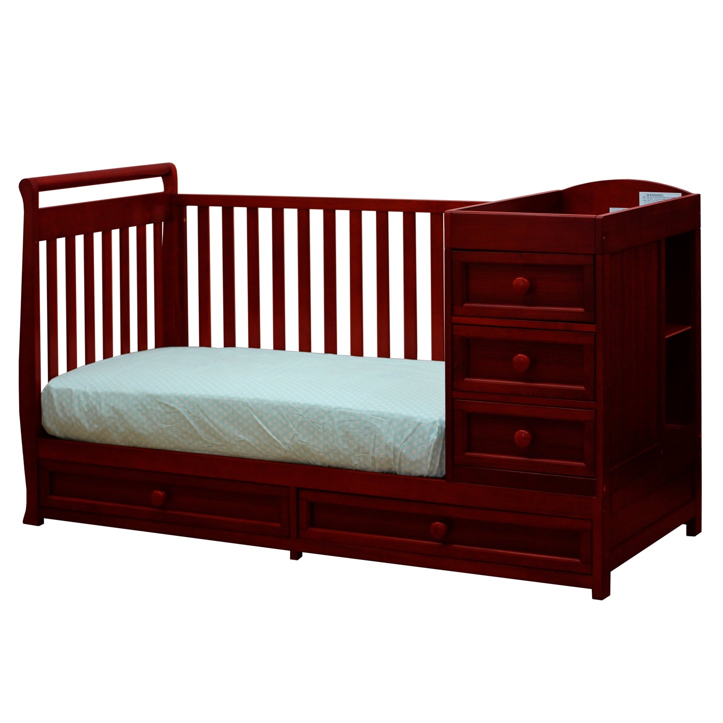 Athena Daphne 2 in 1 Convertible Crib in Cherry