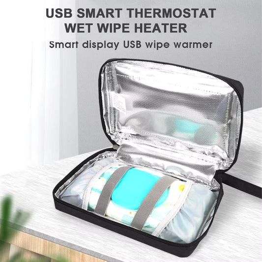 Wipe Warmer Portable USB Baby Wipes Heater for Baby Towel Dispenser Napkin Heating Box Home/Car Use Mini Wipe Warmer Case