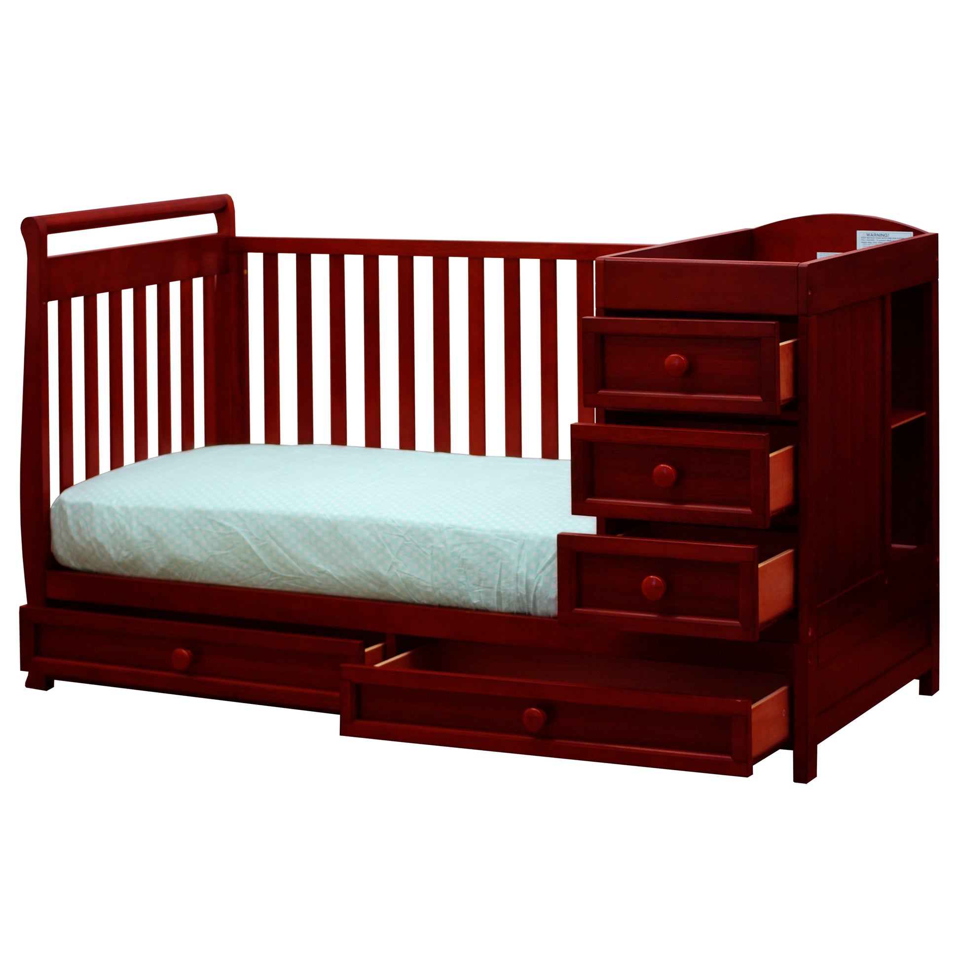 Athena Daphne 2 in 1 Convertible Crib in Cherry