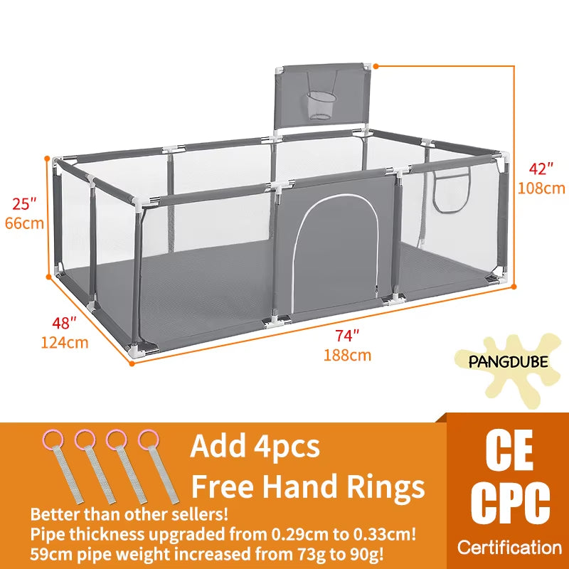 Baby Playpen for Children Playpen for Baby Playground Arena for Children Baby Ball Pool Park Kids Safety Fence Activity Play Pen