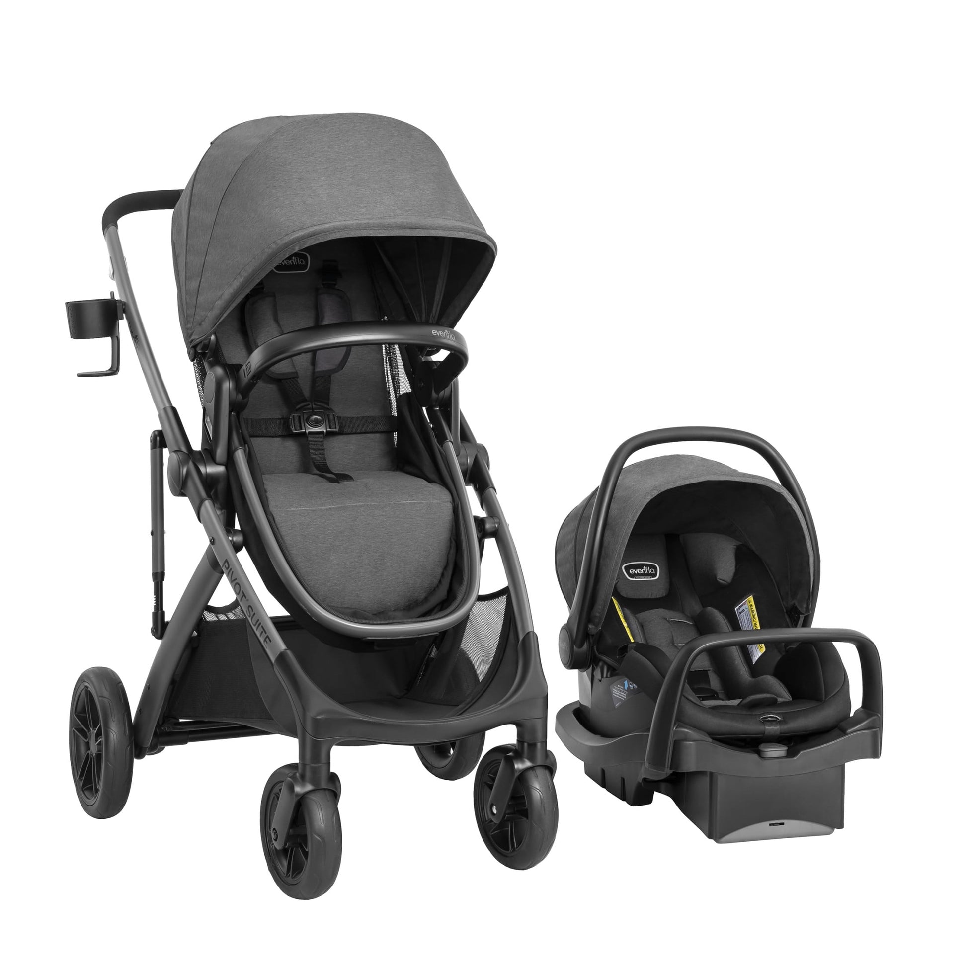 Pivot Suite Modular Travel System with Litemax Infant Car Seat (Devon Gray)