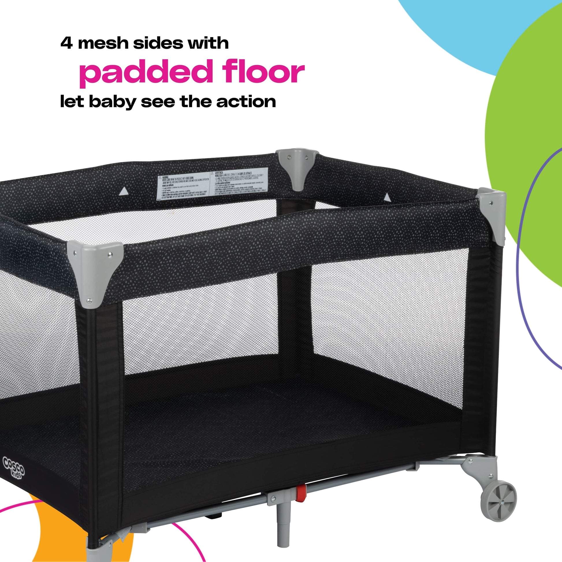 Funsport Portable Compact Baby Play Yard, Zuri