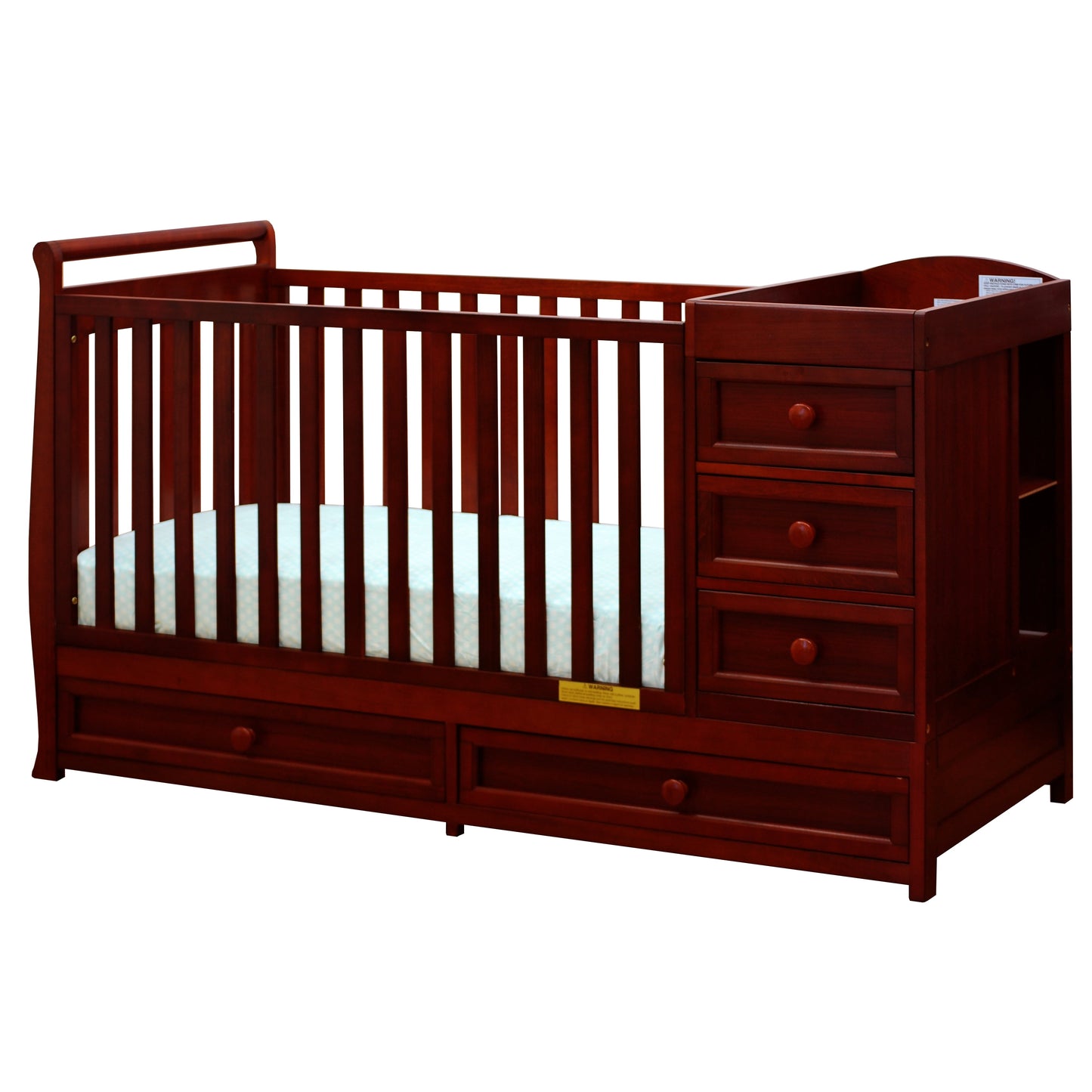 Athena Daphne 2 in 1 Convertible Crib in Cherry