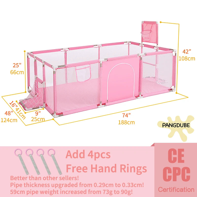 Baby Playpen for Children Playpen for Baby Playground Arena for Children Baby Ball Pool Park Kids Safety Fence Activity Play Pen