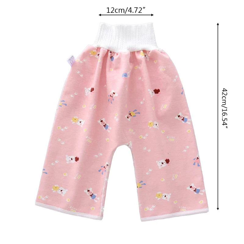 Diaper Shorts 2 in 1 - anti Bed-Wetting Washable Cotton Potty Training Nappy Pants